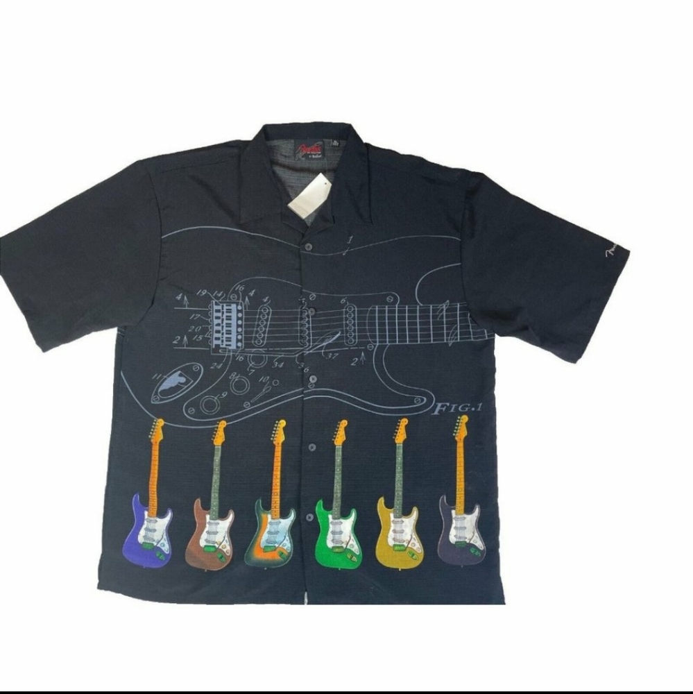 VTG Fender by DaVinci XL Guitar Shirt
